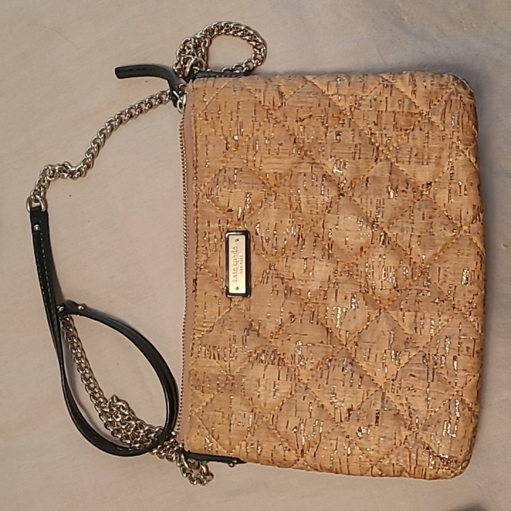 Kate Spade Gold Coast Ginnie cork crossbody bag. Excellent condition